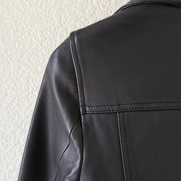 ALLSAINTS ELLIS LEATHER BIKER JACKET - Picture 13 of 15